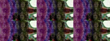 Raster Çiçek İllüstrasyonu güzel tekstil. Mor renkli etnik çiçeklerle zarif eskiz deseni.