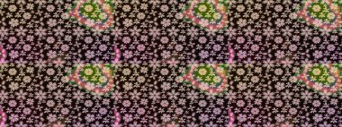 Çiçekli yumuşak bir eskiz şekli. Raster illüstrasyonu. Raster çiçekleri klasik tarzda çizilmiş. Nazikçe, bahar çiçekleri siyah renklerde.