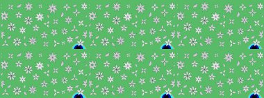 Doodle çiçekler ve dalları, otlar ve çiçekler. Elle çizilmiş. Raster resim. Güzel kumaş deseni.