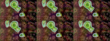 Düz Çiçek Elementleri Tasarımı. Raster Modaya uygun kumaş deseni. Kahverengi renkli şirin çiçek deseni. Renkli Bahar Teması çizim şablonu.