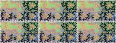 Geleneksel oryantasyon süsü. Kusursuz klasik raster grisi ve altın desenli. Klasik vintage arkaplan.