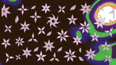 Eskiz Vintage Çiçek Deseni. Raster Kalça dokusu deseni.