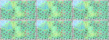 Moda Kumaşı Tasarımı. Kelebek deseni. Raster. Mavi renkte bir resim. Soyut, kusursuz arkaplan.