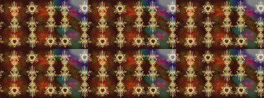 Raster kar taneleri deseni. Renkli arka planda güzel kar taneleri. Raster illüstrasyonu.