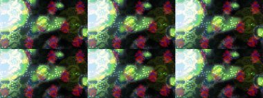 Raster illüstrasyonu. Düz yatıyordu. Kış konsepti Yeşil ve gri renkte kar tanelerinden oluşan kış deseni.