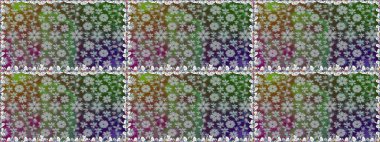 Gri renkli parlak çiçekli halı ile kusursuz desen..