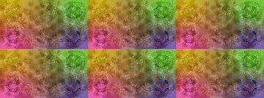 Renkli elementlerle Raster ilginç desen