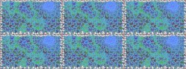 Kelebek gölgeleri ve siluetler. Kumaş, kağıt ve ambalaj için uygun. Raster illüstrasyonu. Bahar ve yaz tropikal kelebeklerin mavi renklerde kusursuz desenleri vardır..