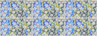 Suluboya etkisi. Organik elementler. Botanik kusursuz desen. Raster deseni.