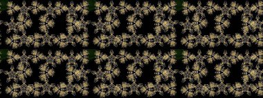 Güzel soyut kar taneleri raster tasarımı. Düz kar karalama ikonları, kar taneleri silueti siyah, kahverengi ve sarı renkli yılbaşı afişleri, kartlar. Yeni yıl kar tanesi.