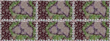 Küçük çiçekte güzel bir desen. Motley illüstrasyonu. Moda baskıları için zarif bir şablon. Küçük renkli çiçekler. Gri çiçekli bahar çiçekleri.