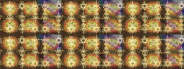 Raster Noel soyut renkli arka plan ve tatlı kar tanesi. Kahverengi, nötr ve sarı renkli kar taneleri. Raster illüstrasyonu.