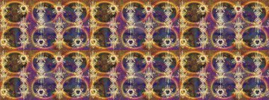 Kahverengi, mor ve gri renkler üzerine şirin soyut kar tanesi raster tasarımı. Düz kar karalama ikonları, yılbaşı afişi için kar taneleri silueti, kartlar. Yeni yıl kar tanesi.