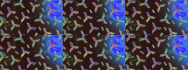 Kar tanesi kışı. Kışın sembolü. Raster illüstrasyonu. Renkli arkaplanda izole suluboya kar taneleri.