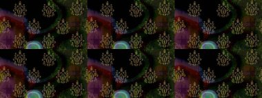 Düz Çiçek Elementleri Tasarımı. Raster illüstrasyonundaki çiçek desenli çizim. Renkli Bahar Teması eskiz kalıbı. Siyah renkte çiçekler.