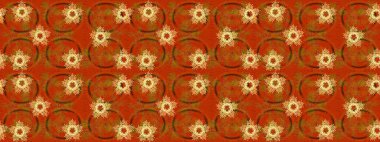 Folk Style. Lace Snowflakes 'in etnik kökü. Stilize Çiçekler. Raster illüstrasyonu. Kumaş veya Duvar Kağıdı Tasarımı. Tekstil için Lacy Fashion Print. Mandalas Dekoratif Doku Arkaplanı.