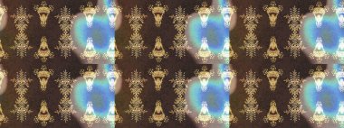 Raster kahverengi, mavi ve nötr kar tanelerinden izole edilmiş. Raster illüstrasyonu. Kar taneleri koleksiyonu. Güzel kış süsleri..