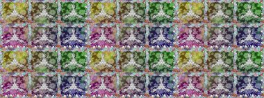 Raster - stok. Tarafsız çiçekli kusursuz desen, suluboya çiçek deseni, sevimli çiçek, duvar kağıdı, kart veya kumaş için fayanslı.