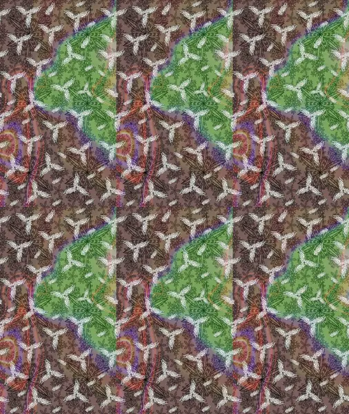 Çiçekli el çizimi çizimi deseni. Modern gelişim kahverengi raster arka plan duvar kâğıdı illüstrasyon klasik çizgili iz sürme desenli çiçekler, çiçekli süsler.