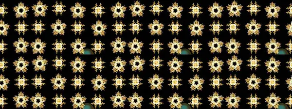 Yeni yıl kar tanesi. Siyah, sarı ve kahverengi renklerde şirin soyut kar tanesi raster tasarımı. Düz kar karalama ikonları, kar taneleri silueti Noel afişi için, kartlar.