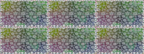 Raster Floral Illustration, Asyalı tekstil. Renkli etnik çiçeklerle kusursuz bir desen..