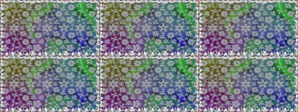 Kusursuz çiçek deseni. Asya tekstil tarzında. Raster illüstrasyonu. Güzel kumaş deseni. Renkli Bahar Temalı Kusursuz Arkaplan. Düz Çiçek Elementleri Tasarımı.