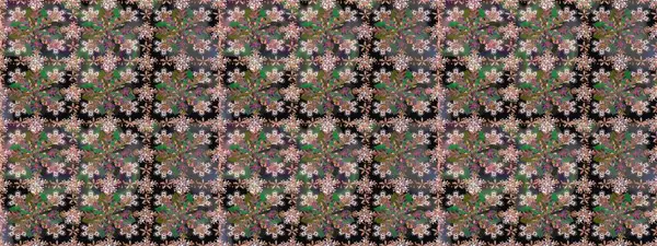 Düz Çiçek Elementleri Tasarımı. Zentangle soyut çiçekleri. Güzel kumaş deseni. Karalama çiçeği. Raster illüstrasyonu. Renkli Bahar Teması Kusursuz Arkaplan.