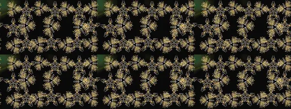 Bokeh siyahı, kahverengisi, sarısı ve kar taneleri olan dekoratif Noel arkaplanı. Raster illüstrasyonu.