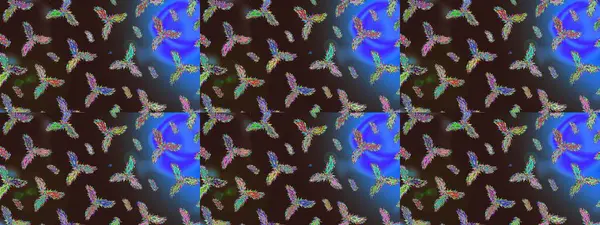 Kar tanesi kışı. Kışın sembolü. Raster illüstrasyonu. Renkli arkaplanda izole suluboya kar taneleri.