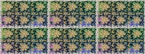 Geleneksel oryantasyon süsü. Kusursuz klasik raster altın desenli. Gri renklerde, altın elementlerle kusursuz desen. Klasik vintage arkaplan.