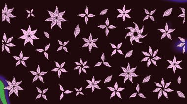 Küçük çiçekteki sevimli çiçek deseni. Güzel kumaş deseni. Raster illüstrasyonu. Güzel karalamalı çiçek deseni çiz..