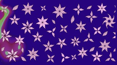 Raster illüstrasyonu. Güzel kumaş deseni. Küçük bir çiçekte eskiz deseni. Güzel çiçek arkaplanı..