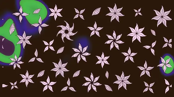 Çiçek kompozisyonu. Çiçek kolajı. Küçük çiçekte güzel bir desen var. Raster deseni. - Kahverengi çiçekler. Çiçek arkaplan. Doğa.