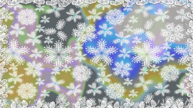 Çiçekli güzel suluboya desen. Gri renklerde. Raster illüstrasyonu.