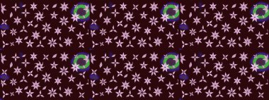 Tekstil, kumaş, kapaklar, duvar kağıtları, baskı, naylon, koleksiyon defteri, örgü, dekupaj için güzel bir eskiz. Küçük kahverengi çiçeklerdeki oldukça eski bir besin torbası deseni.