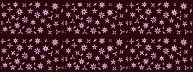 Çiçek arkaplan. Küçük çiçekte güzel bir desen var. Raster deseni. Çiçek kolajı. Doğa. Çiçek kompozisyonu. - Kahverengi çiçekler.