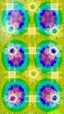 Güzel kumaş deseni. Zentangle soyut çiçekleri. Raster illüstrasyonu. Düz Çiçek Elementleri Tasarımı. Karalama çiçeği. Renkli Bahar Teması çizim şablonu.