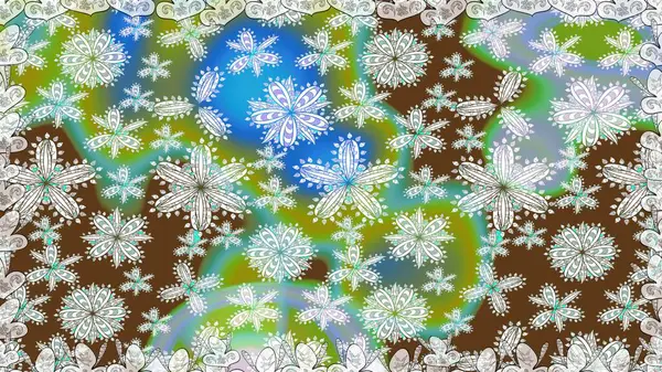 Manzaralı çiçek deseni. Üst manzara, yumuşak nötr renk tarzı. Çiçek kompozisyonu, el boyası, hassas şablon. Sevgililer günü ve tebrik kartı konsepti için şık bir davet.