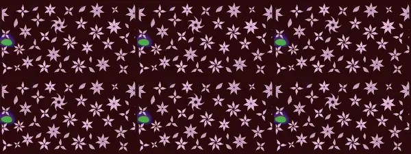 Küçük çiçekte güzel bir desen. Çiçekli yaz çiçekleri. Robot resim. Küçük renkli çiçekler. Moda baskıları için zarif bir şablon. Motley illüstrasyonu.