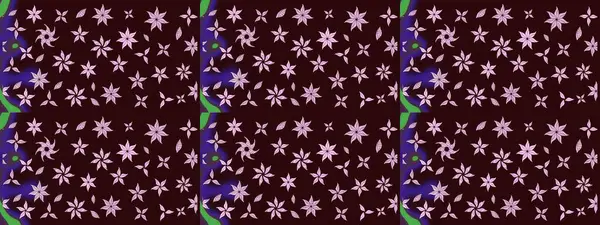 Raster hisseleri. Eskiz arkaplan modeli. Kahverengi üzerine çiçekler. Suluboya, elle çizilmiş.