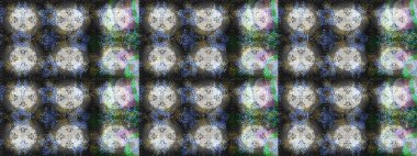 Renkli kar taneleri Raster çizimi. Raster grisi, nötr ve mavi kar tanesi izole edilmiş. Güzel kış süsleri..