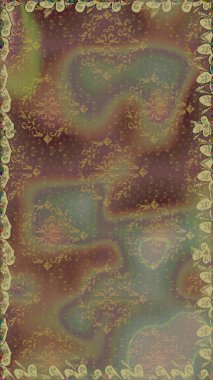 Kahverengi renklerde bahar çiçekleri. Raster illüstrasyonu. Raster çiçek desenli ve çiçekli..