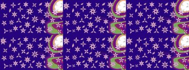 Güzel karalamalı çiçek desenli çizim. Raster illüstrasyonu. Küçük çiçekteki sevimli çiçek deseni. Güzel kumaş deseni.