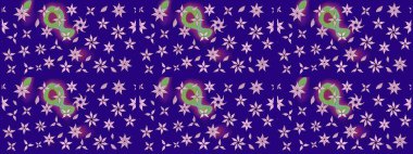 Güzel kumaş deseni. Doodle çiçekler ve dalları, otlar ve çiçekler. Raster Illustration. El çizilmiş.