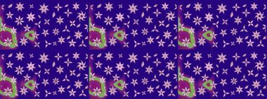 Küçük mavi çiçekli oldukça eski bir besin torbası deseni. Tekstil, kumaş, kapaklar, duvar kağıtları, baskı, naylon, koleksiyon defteri, örgü, dekupaj için güzel bir eskiz. Millefleurlar.