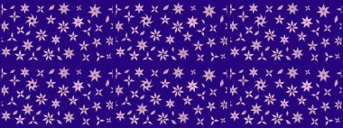 Küçük çiçekli şirin bir desen. Çiçek ve yapraklı çiçek deseni. Raster illüstrasyonu.