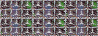 Çizgisiz desen. Şirin çiçekler. Raster Moda kumaş deseni.