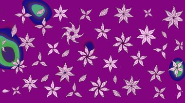 Raster illüstrasyonu. Renkli Bahar Teması eskiz kalıbı. Güzel kumaş deseni. Asya tekstil tarzında. Düz Çiçek Elementleri Tasarımı. Çiçek desenini çiz.