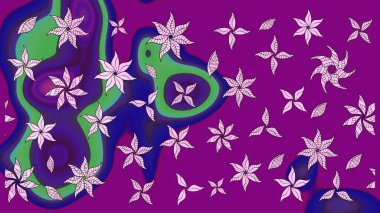 Çiçeksel mor çizim deseni. Klasik taslak çizimi. Raster çiçek izi. Raster Yumuşak kumaş deseni.