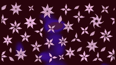 Raster güzel kumaş deseni çiziyor. Düz Çiçek Elementleri Tasarımı. Renkli Bahar Teması eskiz kalıbı. Çiçek deseni.